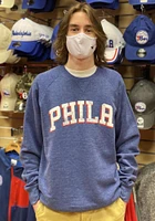 47 Philadelphia 76ers Mens Blue Imprint Match Long Sleeve Fashion Sweatshirt