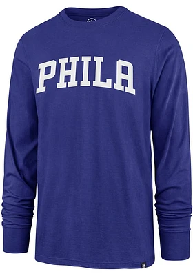 47 Philadelphia 76ers Wordmark Long Sleeve T Shirt