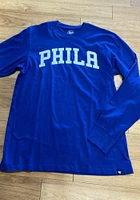 47 Philadelphia 76ers Wordmark Long Sleeve T Shirt
