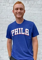 47 Philadelphia 76ers Blue Wordmark Club Short Sleeve T Shirt
