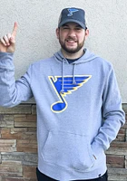 47 St Louis Blues Mens Grey Imprint Headline Long Sleeve Hoodie