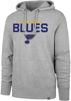 47 St Louis Blues Mens Grey Pregame Headline Long Sleeve Hoodie