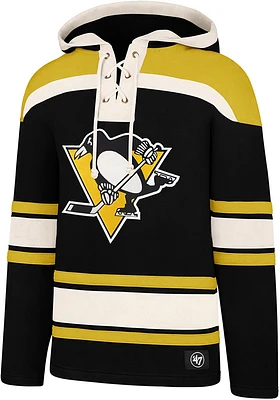 47 Pittsburgh Penguins Mens Black Superior Lacer Fashion Hood
