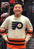 47 Philadelphia Flyers Tan Center Ice Long Sleeve Fashion T Shirt