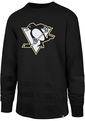 47 Pittsburgh Penguins Black Center Ice Long Sleeve Fashion T Shirt