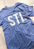 47 St Louis Blues Blue Abbreviation Match Short Sleeve Fashion T Shirt