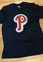47 Philadelphia Phillies Navy Blue P Imprint Match Short Sleeve Fashion T Shirt