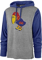 47 Kansas Jayhawks Mens Grey Imprint Callback Fashion Hood