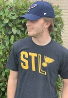47 St Louis Blues Navy Blue Block Club Short Sleeve T Shirt