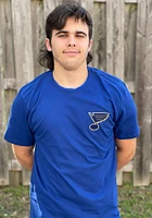 47 St Louis Blues Blue Stripe Backer Short Sleeve T Shirt