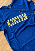 47 St Louis Blues Blue Block Line Short Sleeve T Shirt