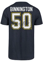 Jordan Binnington St Louis Blues Navy Blue Most Valuable Player Short Sleeve T Shirt
