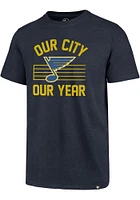 47 St Louis Blues Navy Blue Our City Year Short Sleeve T Shirt