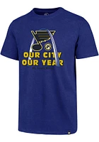 47 St Louis Blues Blue Our City Year Arch Short Sleeve T Shirt