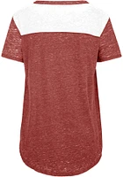 47 St Louis Cardinals Womens Red Fade Out Fling Crew Short Sleeve T-Shirt