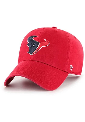 47 Houston Texans Clean Up Classic Adjustable Hat - Red