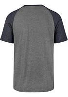 47 Kansas Jayhawks Grey Grandstand Match Raglan Short Sleeve Fashion T Shirt