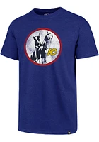 47 Kansas City Scouts Blue Distressed Imprint Short Sleeve T Shirt