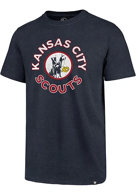 47 Kansas City Scouts Navy Blue Vintage Circle Short Sleeve T Shirt