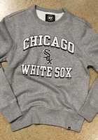 47 Chicago White Sox Mens Grey Grounder Long Sleeve Crew Sweatshirt