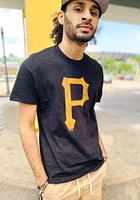 47 Pittsburgh Pirates Black Logo Grit Scrum Short Sleeve Fashion T Shirt