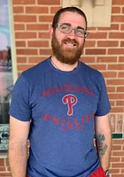 47 Philadelphia Phillies Blue Dual Arch Scrum Short Sleeve Fashion T Shirt