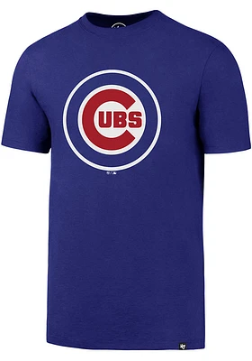 47 Chicago Cubs Blue Imprint Super Rival Short Sleeve T Shirt