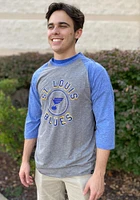 47 St Louis Blues Grey Match 3/4 Long Sleeve Fashion T Shirt