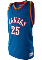 Danny Manning  Original Retro Brand Kansas Jayhawks Blue Tackle Twill Jersey