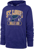 47 St Louis Blues Mens Blue Crosby Fashion Hood