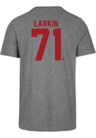 Dylan Larkin Detroit Red Wings Grey Most Valuable Player Short Sleeve Fashion T Shirt
