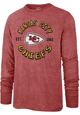 47 Kansas City Chiefs Match Triblend Long Sleeve Fashion T Shirt