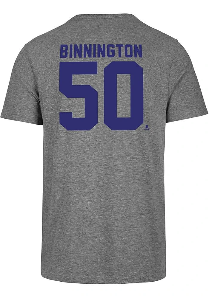 Jordan Binnington St Louis Blues Grey MVP Short Sleeve Fashion Player T Shirt