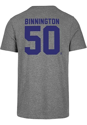Jordan Binnington St Louis Blues Grey MVP Short Sleeve Fashion Player T Shirt