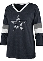47 Dallas Cowboys Womens Blue Premier Piper Football LS Tee