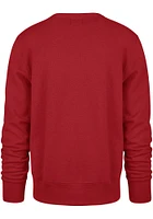 47 Kansas City Chiefs Mens Red Imprint Headline Long Sleeve Crew Sweatshirt