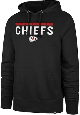 47 Kansas City Chiefs Mens Black Power Luck Headline Long Sleeve Hoodie