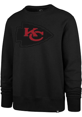 47 Kansas City Chiefs Mens Pop Imprint Headline Long Sleeve Crew Sweatshirt