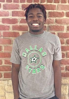 47 Dallas Stars Grey Circle Match Triblend Short Sleeve Fashion T Shirt