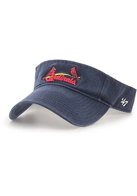 47 St Louis Cardinals Mens Navy Blue Clean Up Adjustable Visor