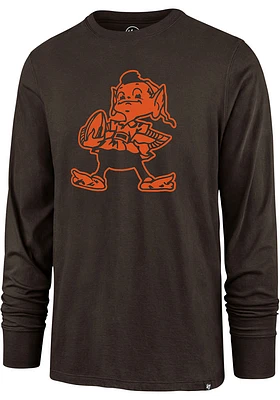 Brownie Cleveland Browns 47 Pop Imprint Super Rival Long Sleeve T Shirt