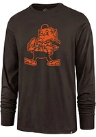 Brownie Cleveland Browns 47 Pop Imprint Super Rival Long Sleeve T Shirt