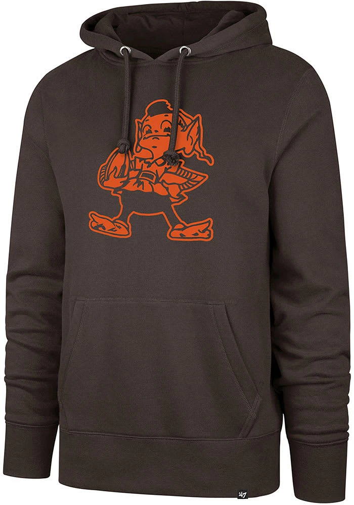 47 Cleveland Browns Mens Pop Imprint Headline Long Sleeve Hoodie