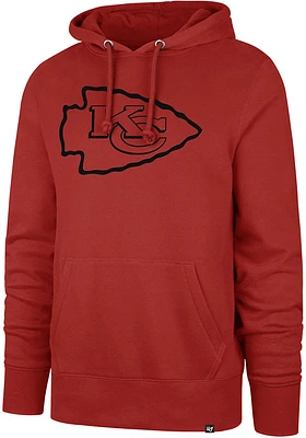 47 Kansas City Chiefs Mens Pop Imprint Headline Long Sleeve Hoodie