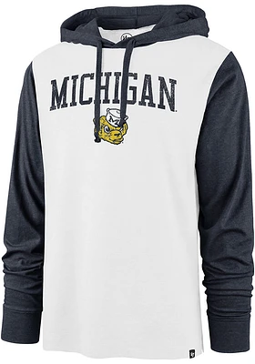 47 Michigan Wolverines Mens White Callback Club Fashion Hood