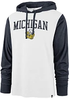 47 Michigan Wolverines Mens White Callback Club Fashion Hood