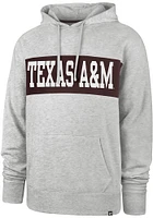 47 Texas A&M Aggies Mens Grey Chest Pass Long Sleeve Hoodie
