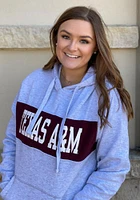 47 Texas A&M Aggies Mens Grey Chest Pass Long Sleeve Hoodie