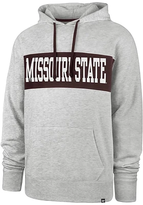 47 Missouri State Bears Mens Grey Chest Pass Long Sleeve Hoodie