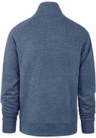 47 Pitt Panthers Mens Blue Premier Match Long Sleeve Qtr Zip Pullover